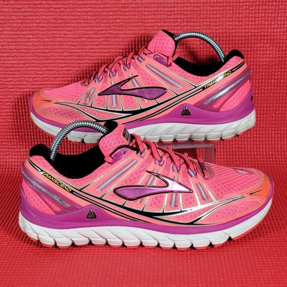 Brooks Shoes - Brooks Transcend Pink/Purple Athletic Shoes - Size 8.5 - 1201501B878